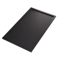 Piatto doccia mineralmarmo griglia laterale nero sun, dimensioni 70x100