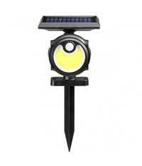 Picchetto Giardino Energia Solare 56 Cob Led Luce Fredda Sensore Movimento B0391         