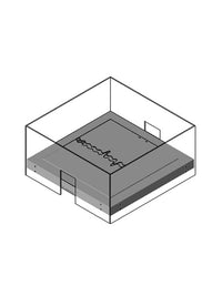 PICCO - Biocamino freestanding da appoggio camino a bioetanolo nero/bianco colore Nero