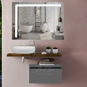 Mobile bagno moderno StyleFusion - 120 cm Celeste polvere