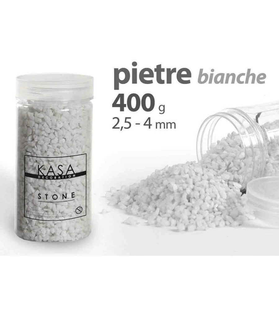 Pietre Decorative Vaso Piante Lavoretti Decoupage Bianche 400 Gr 2,5-4 Mm 735639         