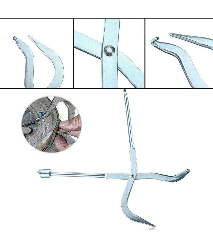Pinza Per Rimozione Istallazione Molle Molla Freni A Tamburo Auto 30cm A.19687         