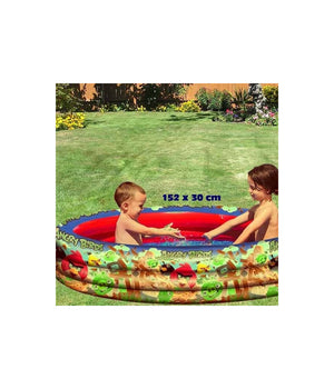 Piscina 3 Anelli Angry Birds 152 X 30 Cm Mare Piscina Gonfiabile 282 Litri         