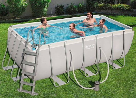 Piscina fuori terra Bestway 56456 Power Steel rettangolare 412x201 H.122 cm - Bestway