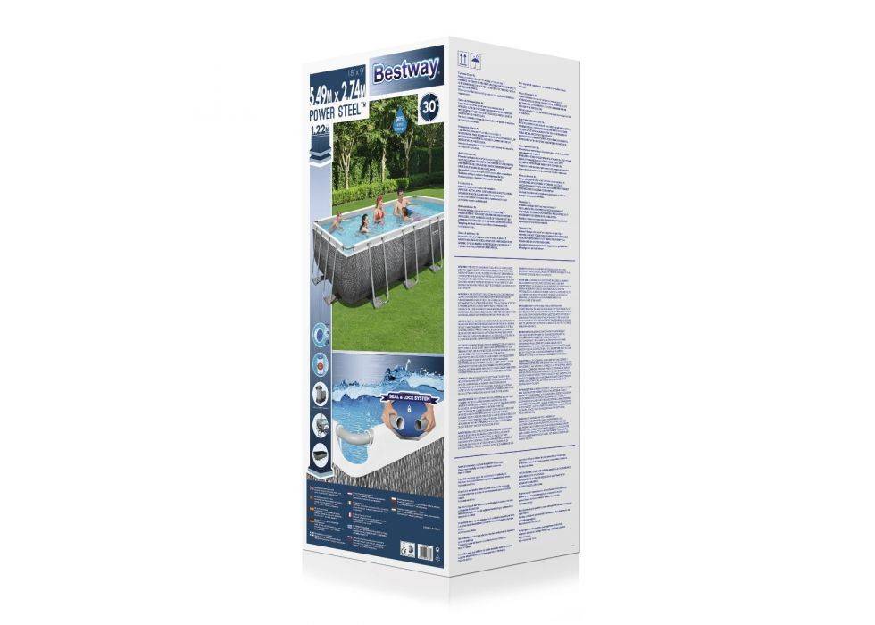 Piscina fuori terra Bestway 56998 Power Steel RATTAN 549 x 274 x 122 cm - Bestway