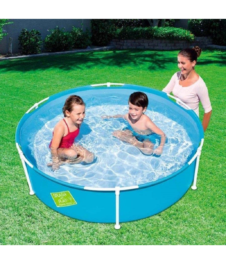 Piscina Fuori Terra Steel Pro Frame Rotonda Da 152x38 Cm 580lt Per Bambini 56283         