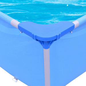 Piscina Fuoriterra Rettangolare con Struttura in Acciaio Avenli Cm188X127X42 Azzurra senza Predisposizione Pompa 17803