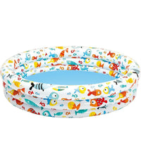 Piscina Gonfiabile 3 Anelli à¸132xh.28 Cm Con Animali Marini Estate Bambini 59431         