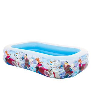 Piscina Gonfiabile Bambini Disney Frozen 2 Anelli 262 X 175 X 56 Cm Da Giardino         