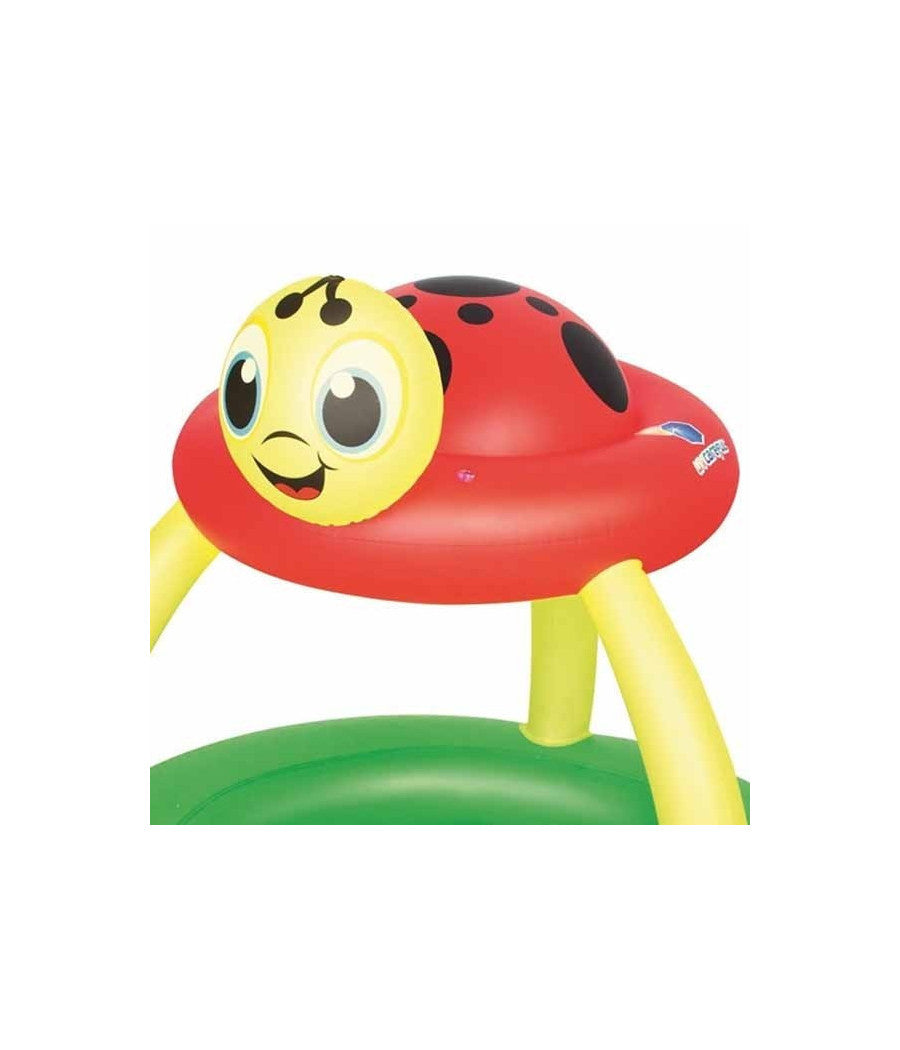 Piscina Gonfiabile Coccinella Con Parasole 91 X 84 Cm 23 L Per Bambini         