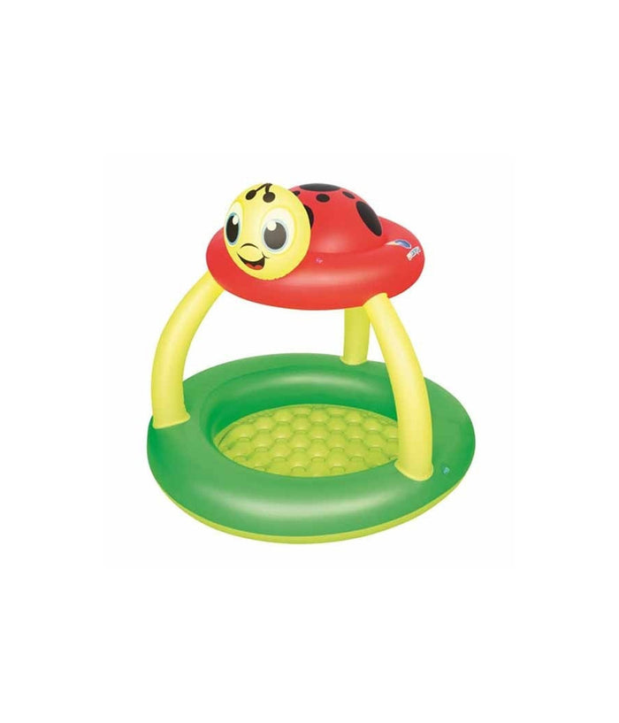 Piscina Gonfiabile Coccinella Con Parasole 91 X 84 Cm 23 L Per Bambini         