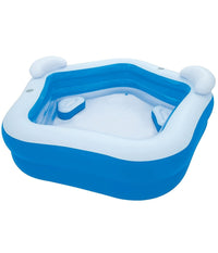 Piscina Gonfiabile Fuoriterra 213 X 207 X 69 Cm Con Portabicchieri Cuscini         