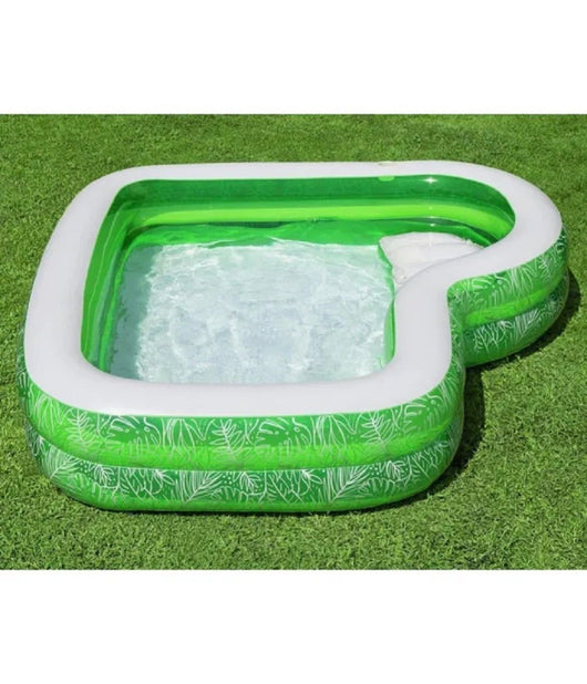 Piscina Gonfiabile Per Famiglie Con Sedile Tropical Paradise 231x231x51 Cm 54336         