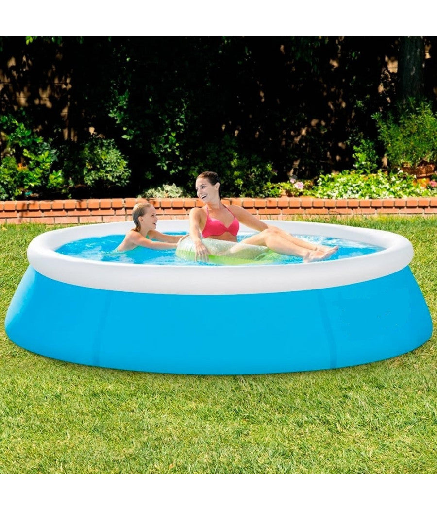 Piscina Gonfiabile Rotonda Easy Set Pvc 183 X 51 Cm 880 Lt Giardino Terrazzo         