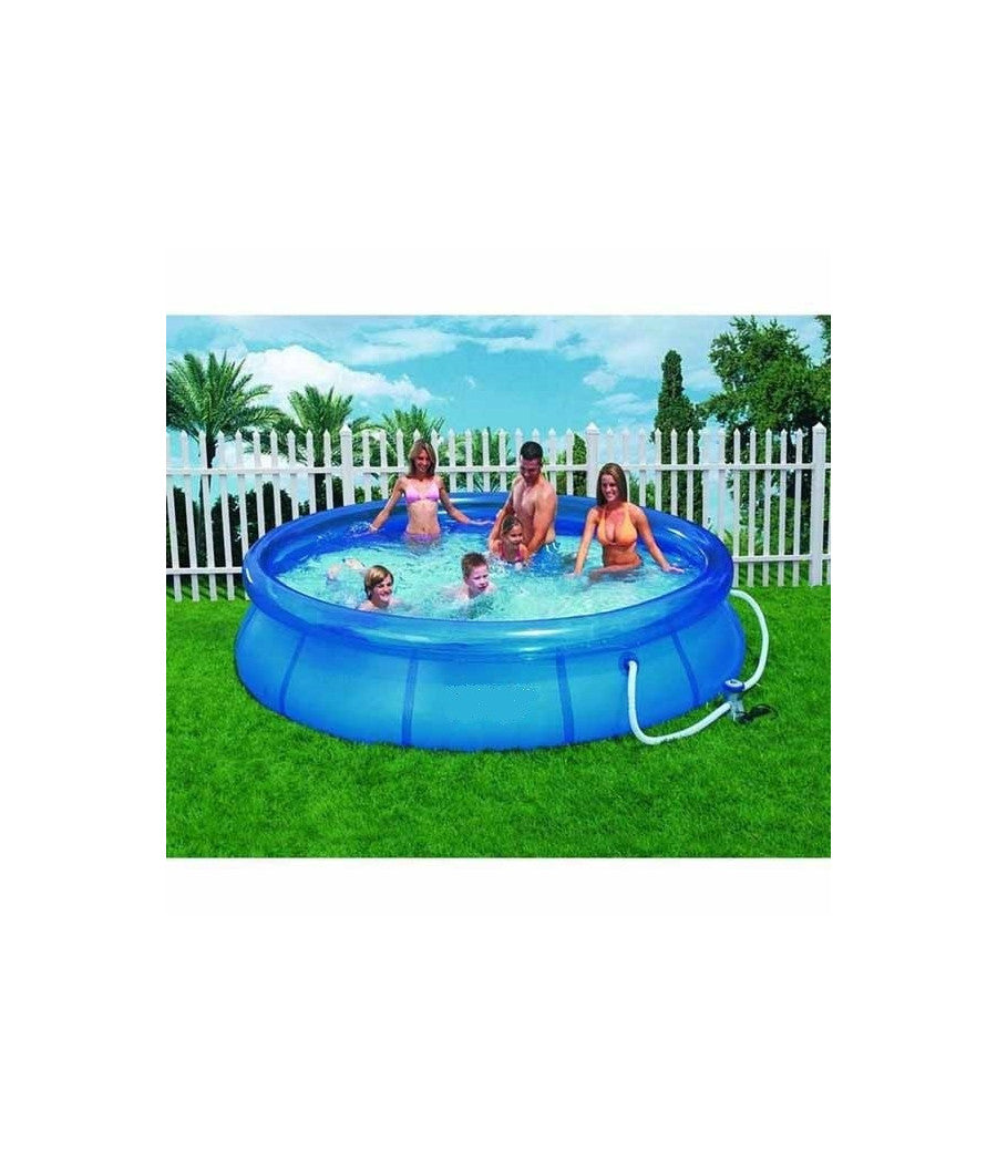 Piscina Gonfiabile Tonda 366 X 76 Cm Pompa Filtrante E Kit Di Riparazione         