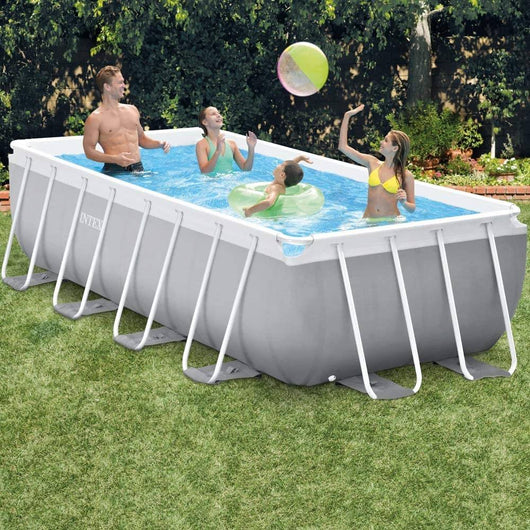 Intex 26788 Piscina Rettangolare, Grigio, 6.836 litri, 400x200x  H 100 - Intex piscine