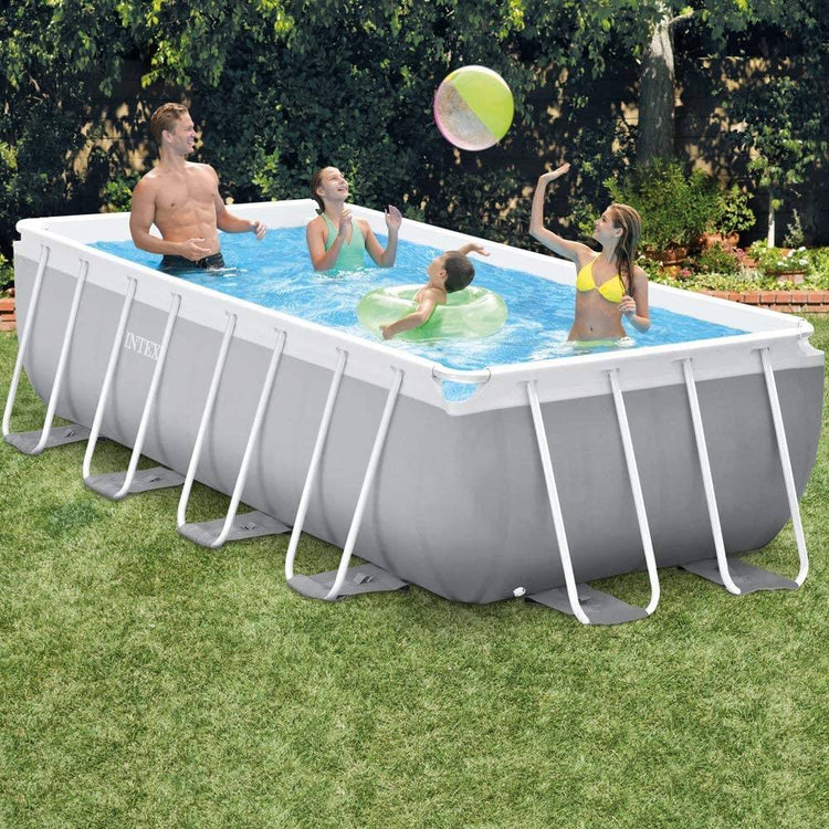 Intex 26788 Piscina Rettangolare, Grigio, 6.836 litri, 400x200x  H 100 - Intex piscine