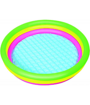 Piscina Summer A 3 Anelli Color Arcobaleno Con Fondo Gonfiabile 102x25 Cm 51104         