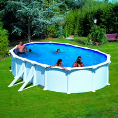 Piscina fuori terra GRE acciaio ovale 500x300x1,32 ATLANTIS KITPROV508