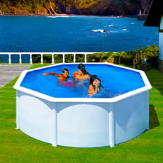 Piscina fuori terra GRE in acciaio Rotonda 350x1,20 FIDJI KIT350ECO