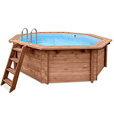 Piscina in legno fuori terra JARDIN 434 BASE