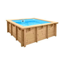 Mini Piscina in legno fuori terra per bambini JARDIN BABY 210x210