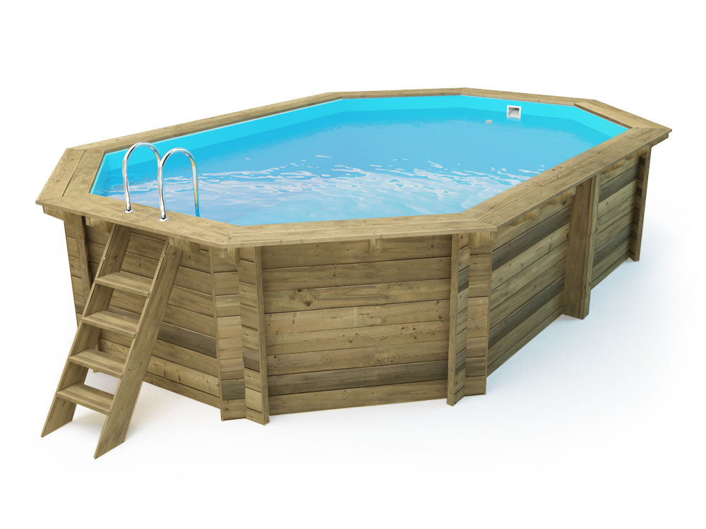 Piscina Rio in legno 5,60x3,70x1,24 m