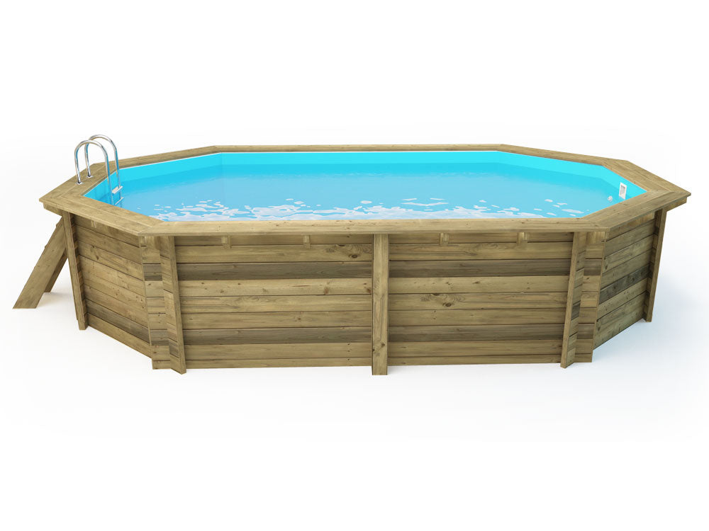 Piscina Rio in legno 5,60x3,70x1,24 m