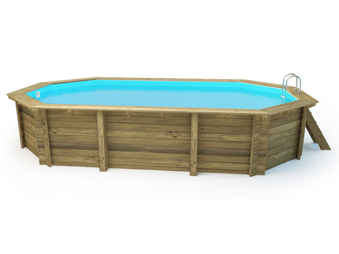 Piscina in legno " Brazilia 130 " 5,86 x 3,86 x 1,30 m