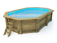 Piscina in legno Miami 4,86x3,36x1,20 m