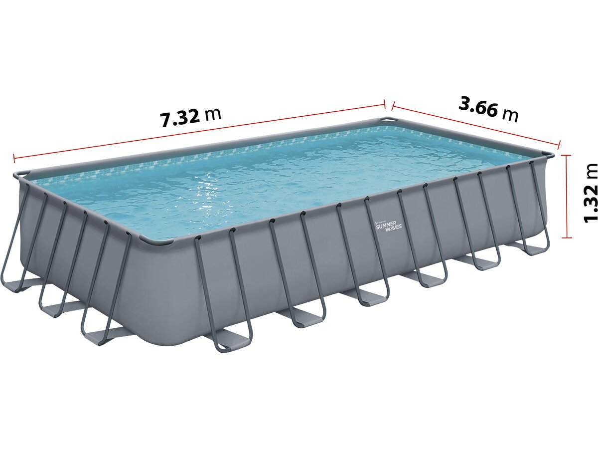 Piscina Fuori Terra Elite LUDO 5 7,32x3,66x1,32 m senza filtrazione