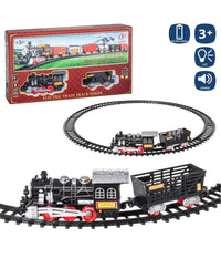 Pista Treno Trenino Per Bambini 204cm Con Binari Locomotiva Vagone Luci E Suoni         