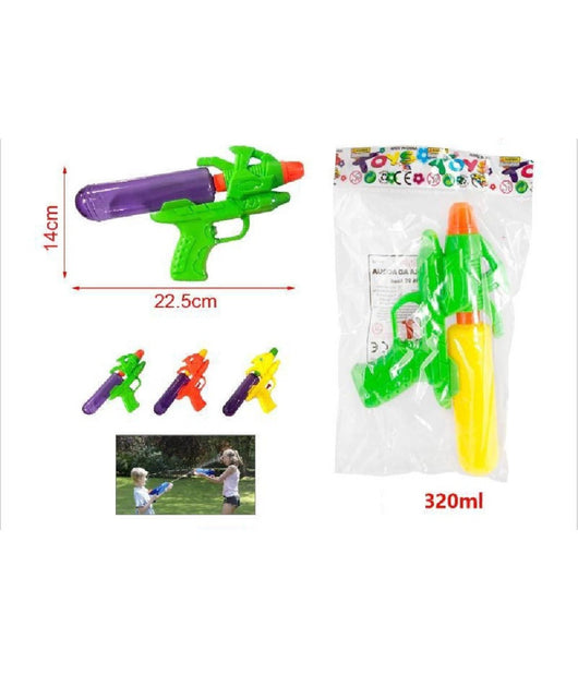 Pistola Ad Acqua 22.5x14cm Con Serbatoio 320ml Gioco Bambini Mare Estate 2904362         