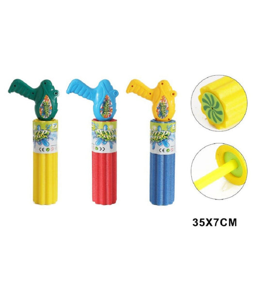 Pistola Ad Acqua 35x7cm Tubo Schiuma Manico Pvc Estate Giocattoli Bambini 605477         