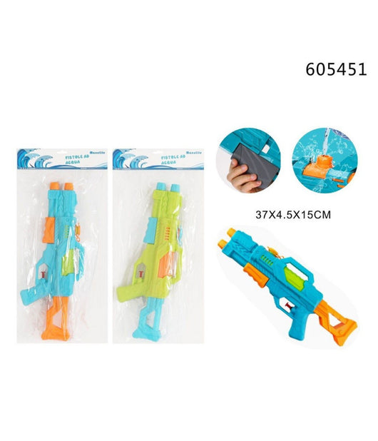 Pistola Ad Acqua Con Serbatoio 37x4.5x15cm Gioco Bambini Estate Assortiti 605451         