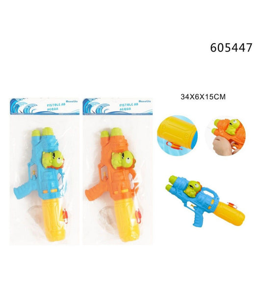 Pistola Ad Acqua Con Serbatoio Dinosauro 34x6x15cm Gioco Bambini Mare Ass 605447         