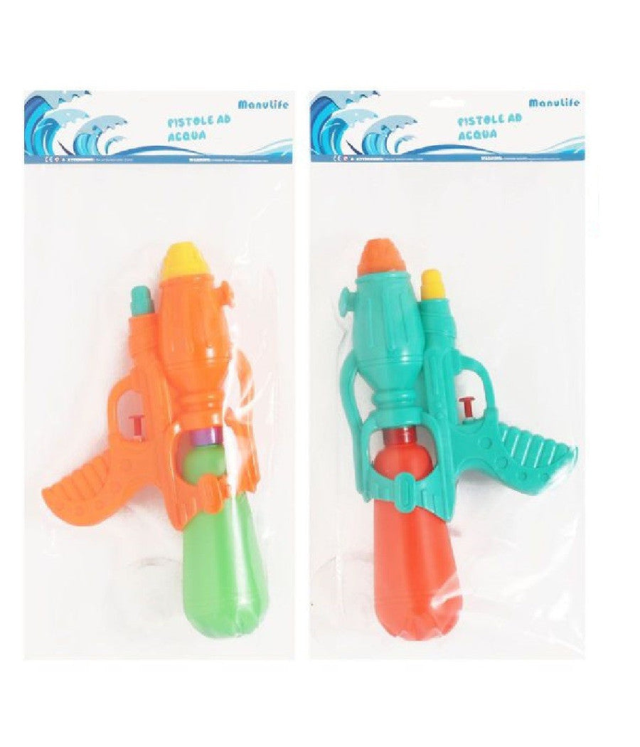 Pistola Ad Acqua Serbatoio 27x15.5cm Giocattolo Bambini Estate Vari Colori 605443         