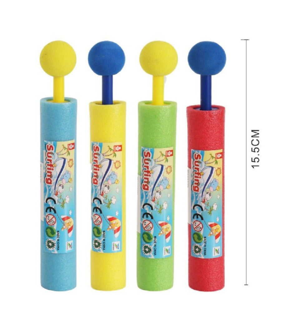 Pistola Ad Acqua Tubo 15.5cm Manico A Pomello Bambini Schiuma Gioco Estate 605464         