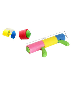 Pistola Ad Acqua Tubo In Gommapiuma Colorata Manico 30x5cm Giochi Bambini 605475         