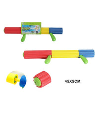 Pistola Ad Acqua Tubo Manico In Gommapiuma Colorata 45x5cm Giochi Bambini 605474         