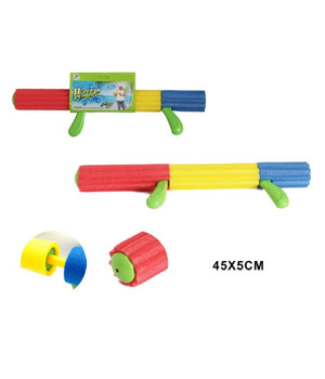 Pistola Ad Acqua Tubo Manico In Gommapiuma Colorata 45x5cm Giochi Bambini 605474         