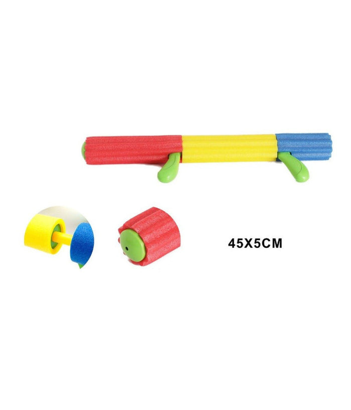 Pistola Ad Acqua Tubo Manico In Gommapiuma Colorata 45x5cm Giochi Bambini 605474         