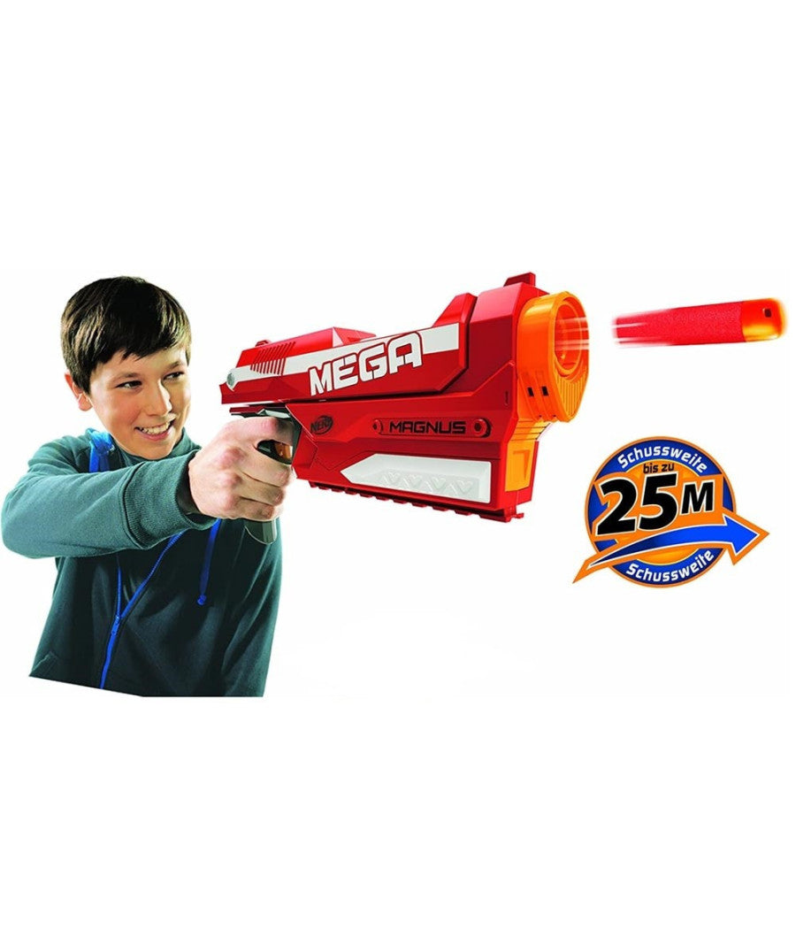 Pistola N-strike Elite Mega Magnus Giocattolo Bambini 3 Colpi Munizioni         