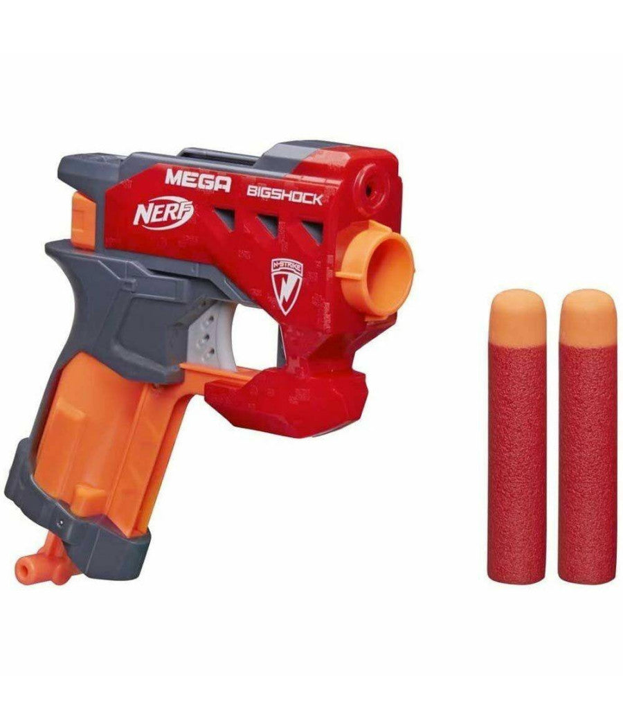 Pistola N-strike Mega Big Shock Blaster Giocattolo Per Bambini 2 Munizioni         