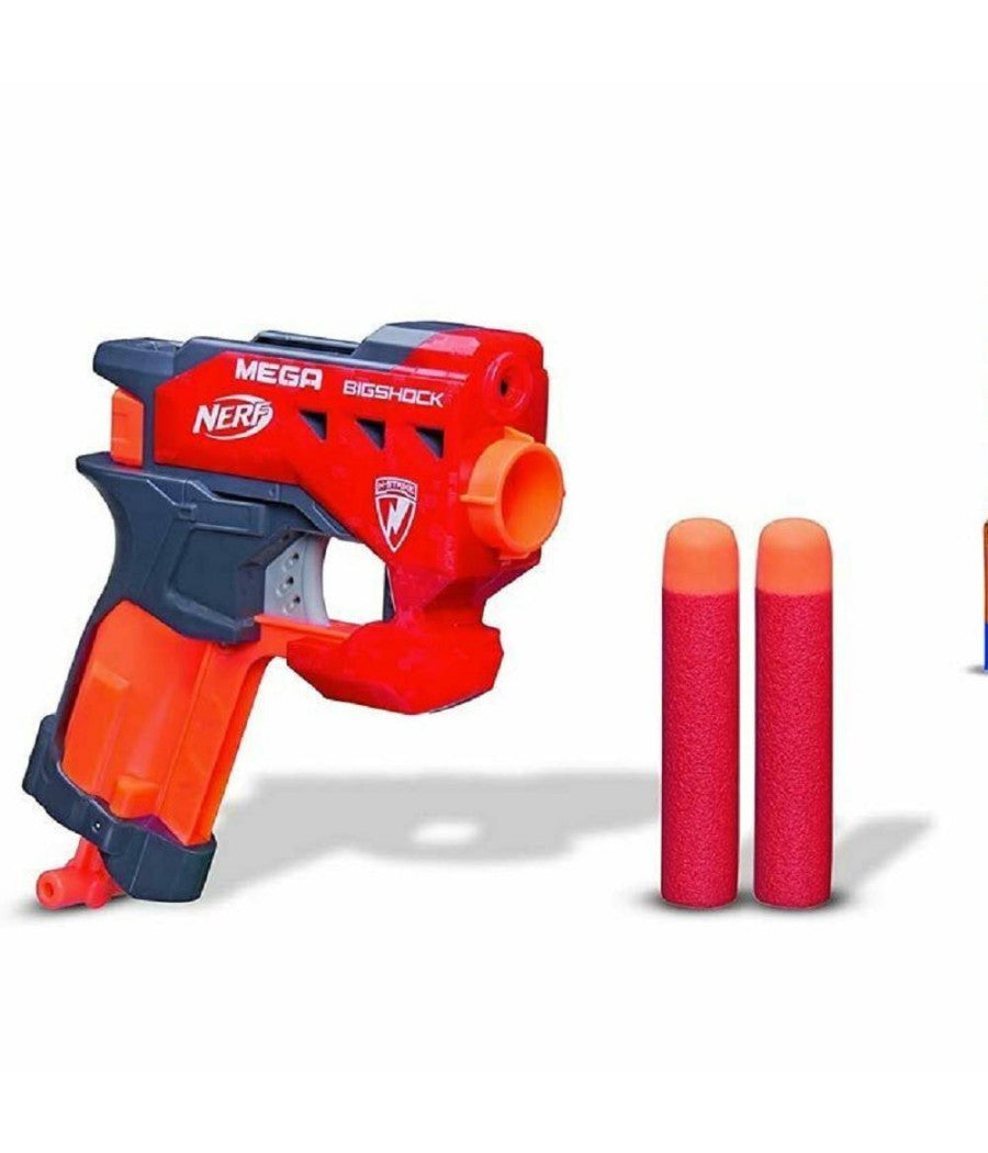 Pistola N-strike Mega Big Shock Blaster Giocattolo Per Bambini 2 Munizioni         