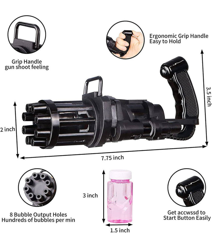 Pistola Spara Bolle Di Sapone A Batteria Giocattoli Per Bambini Gadget Per Feste         