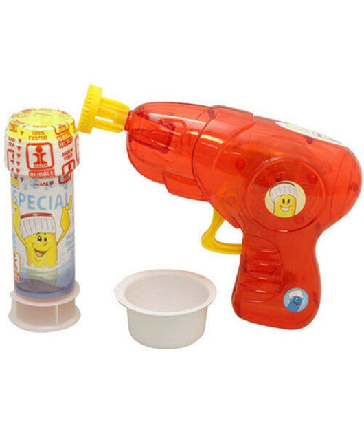 Pistola Spara Bolle Di Sapone Con Luci E Flacone 60 Ml Made In Italy Giocattoli         