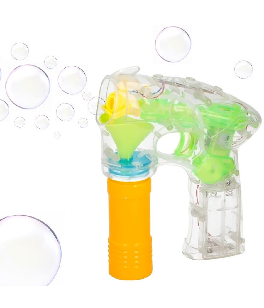 Pistola Spara Bolle Di Sapone Giocattoli Per Bambini Gadget Per Feste A Batteria         