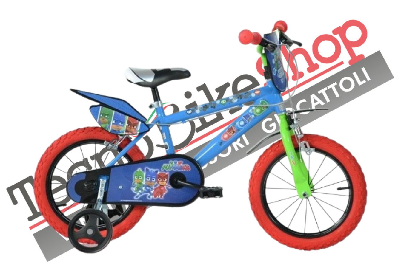 Bici Bambino PJ Masks Dino Bikes 16 pollici Super Pigiamini 