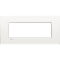 placca AIR 7 moduli - bianco puro - materiale metallo